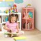 Freestanding 2 Tier Rotating Bookshelf Storage Rack for Kids Room Decor